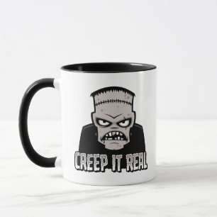 Creep It Real Classic Horror Frankenstein Design Tasse
