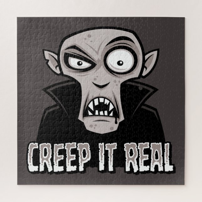 Creep It Real Classic Horror Vampire Design (Vertikal)