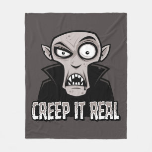 Creep It Real Classic Horror Vampire Design Fleecedecke