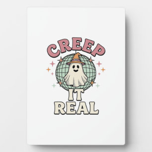 Creep It Real Ghost Disco Halloween-Shirt-Design_1 Fotoplatte