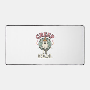 Creep It Real Ghost Disco Halloween-Shirt-Design_1 Schreibtischunterlage