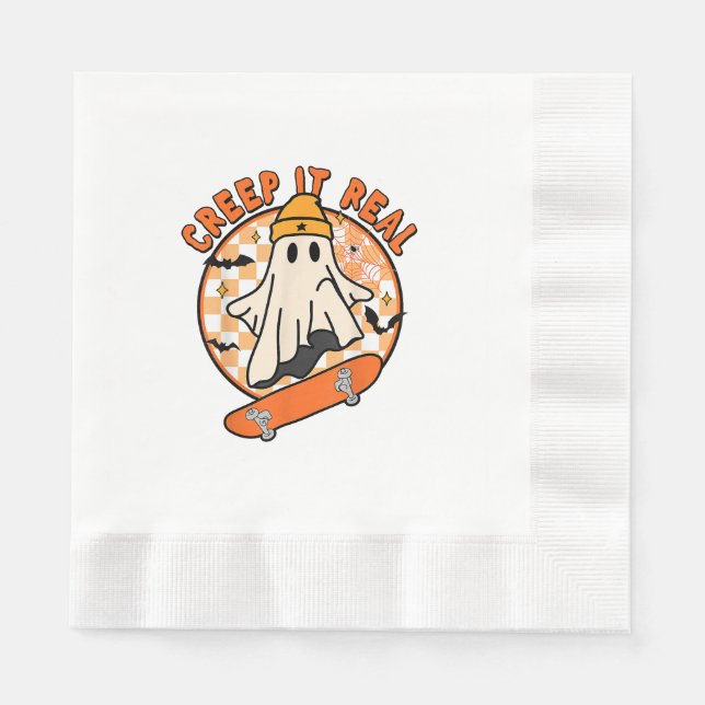 Creep It Real Halloween Serviette (Vorderseite)