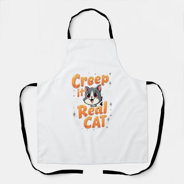 Creep It Real Katze 2 Schürze (Vorderseite)