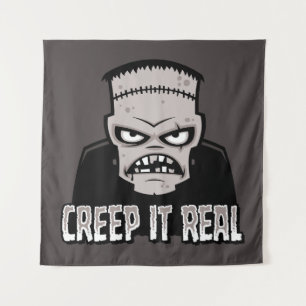Creep It Real Klassisches Horror Frankenstein Desi Wandteppich