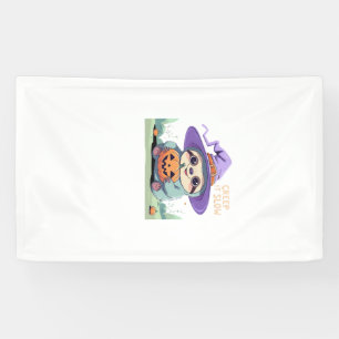 Creep It Slow � Süßes Faultier Halloween-Shirt Lus Banner