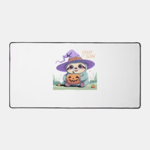 Creep It Slow – Süßes Faultier Halloween-Shirt Lus Schreibtischunterlage