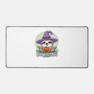 Creep It Slow � Süßes Halloween-Faultier-Shirt mit Schreibtischunterlage