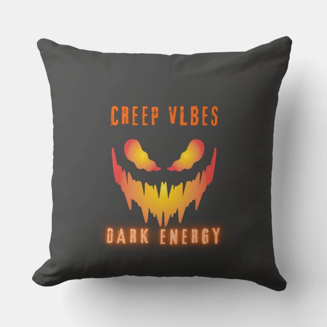 Creep Vibes Dark Energy _ Trendy Horror Streetwear Kissen (Vorderseite)