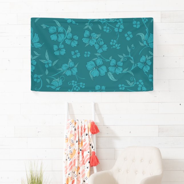 Creepe-Blume Muster 2 Banner (Insitu)
