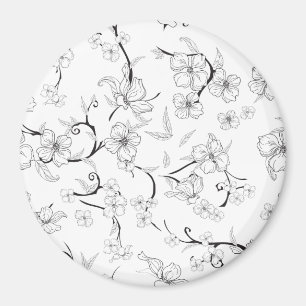 Creepe-Blume Muster 7 Magnet