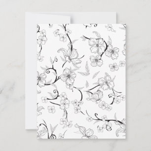 Creepe-Blume Muster 7 Mitteilungskarte