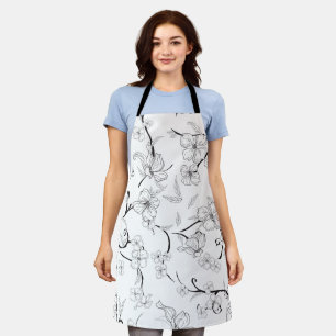 Creepe-Blume Muster 7 Schürze