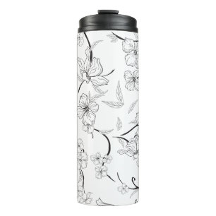 Creepe-Blume Muster 7 Thermosbecher