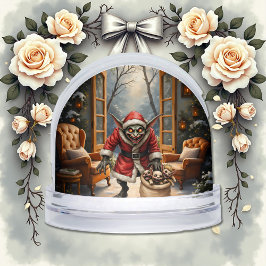 Creepe Christmas Goblin - Dark Fantasy Evil Santa Schneekugeln