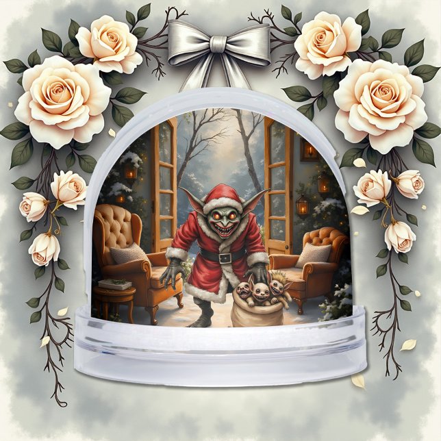 Creepe Christmas Goblin - Dark Fantasy Evil Santa Schneekugeln (Von Creator hochgeladen)