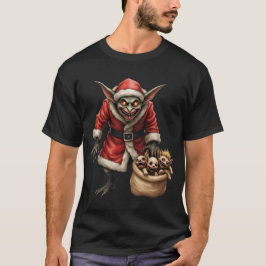 Creepe Christmas Goblin - Dark Fantasy Evil Santa T-Shirt