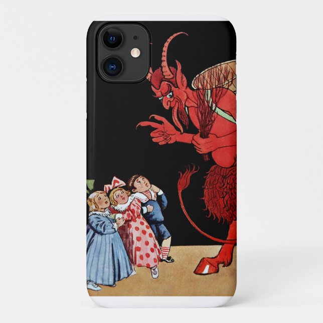 Creepe Devil Krampus Case-Mate iPhone Hülle (Rückseite)