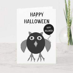 Creepe Halloween-Party Owl Benutzerdefinierte Kart Karte