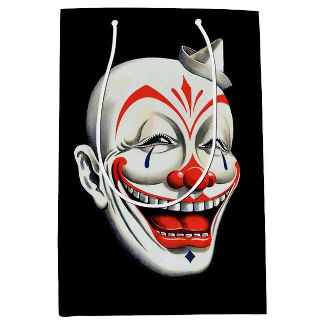 Creepin Clown-Gesichtsbeutel Mittlere Geschenktüte (Vorderseite)
