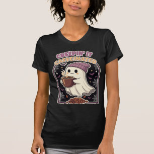 Creepin" Es koffeinierter Halloween-Geisterkaffee T-Shirt