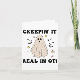 Creepin es real in Ot Halloween Berufstherme Karte