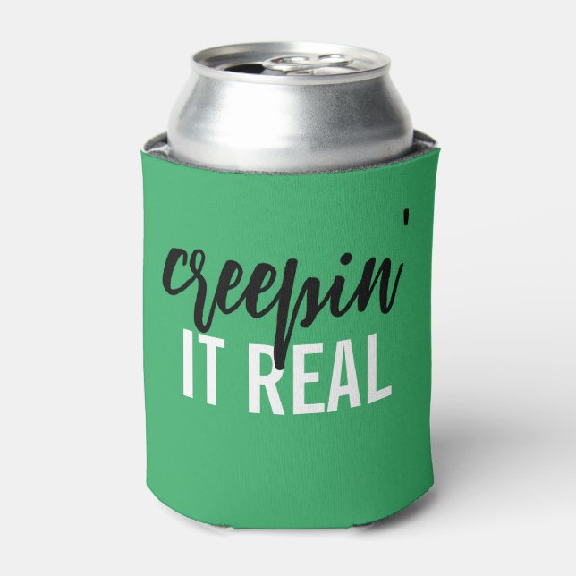 Creepin' it Real Funny Halloween Can Cooler Dosenkühler (Kanne Vorderseite)