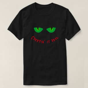 Creepin it Real Spooky Eye Halloween T - Shirt