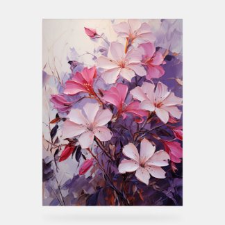 Creeping Jenny - Impasto Floral Acrylschild