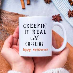 Creepin'It Real White Halloween Coffee Mug