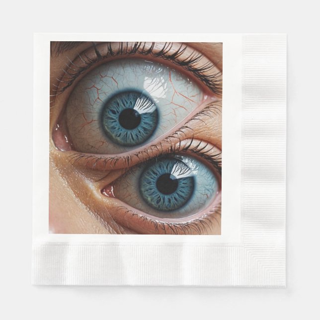 Creepische Augapfel Serviette (Vorderseite)