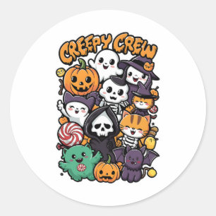Creepische Crew für Kinder und Erwachsene zu sonni Runder Aufkleber