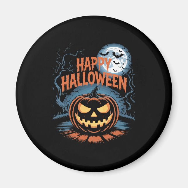 Creepischer Jack O � Lantern Halloween Magnet (Vorne)