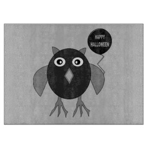 Creepisches Halloween-Party Owl Glass Cutting Boar Schneidebrett