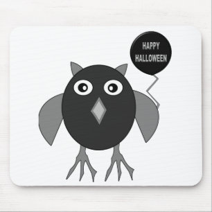 Creepisches Halloween-Party Owl Mousepad