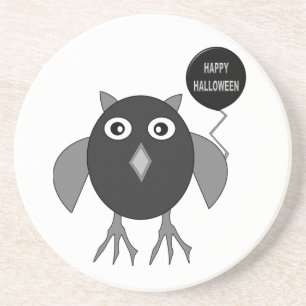 Creepisches Halloween-Party Owl Untersetzer