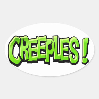 Creeples-Aufkleber Ovaler Aufkleber