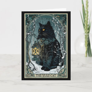 Creepmas Vintage Die Yule-Katze Tarotkarte Dunkles Karte