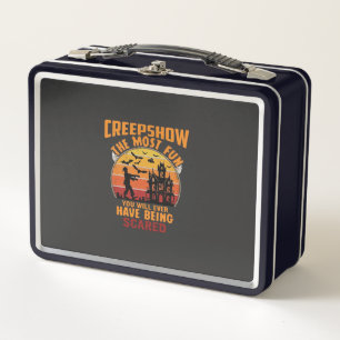 Creepshow Halloween Zombie Spukhaus Sonnenuntergan Metall Brotdose