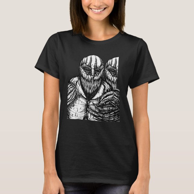 Creepy ang el and sata n and Hallo T-Shirt (Vorderseite)