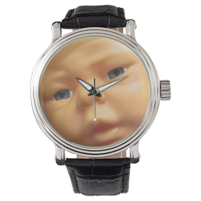 Creepy Baby Doll Watch Armbanduhr (Vorderseite)