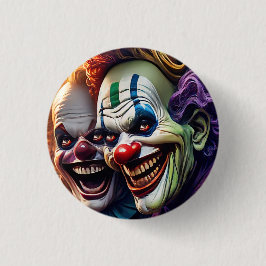 Creepy Beängstigend Clowns Horror Collectible Button