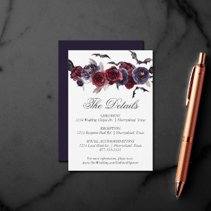 Creepy Beautiful   Dunkle Flora und Fledermäuse De Begleitkarte