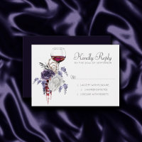 Creepy Beautiful | Gothic Red and Lila Floral