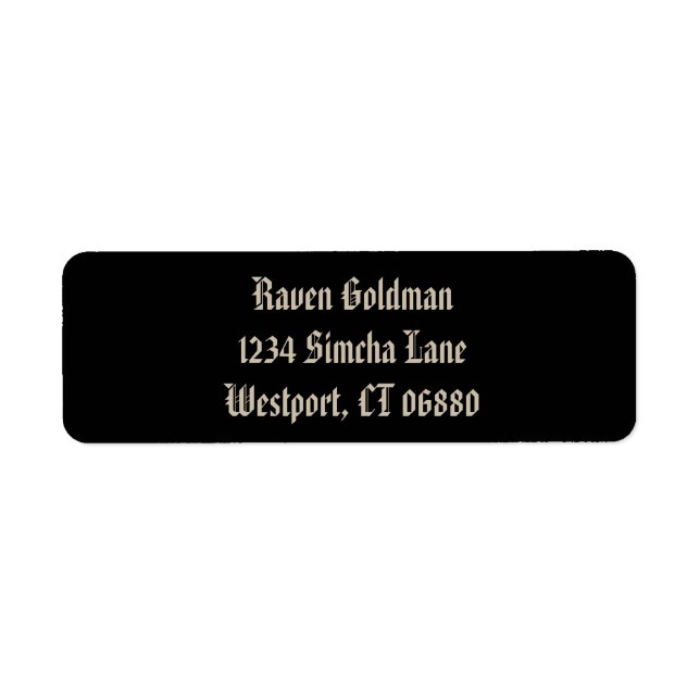 Creepy Birds Rücksendeadresse Etikett I (Vorne)