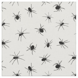 Creepy Black and White Spitern Muster Stoff