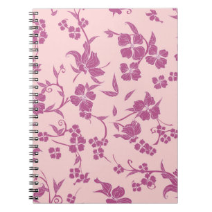 Creepy Blume Muster 10 Notizblock