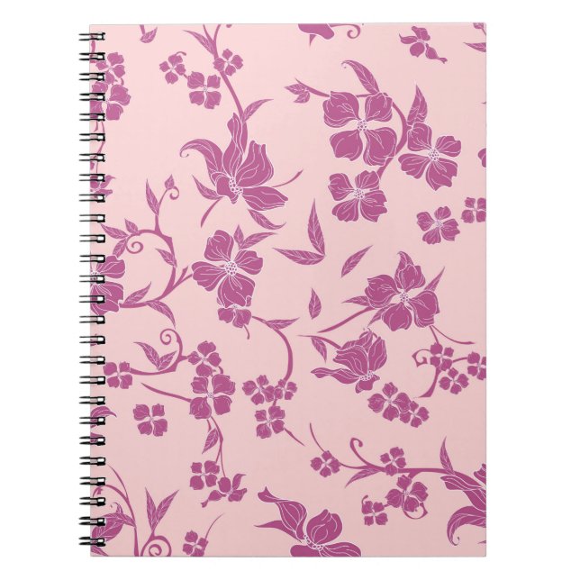 Creepy Blume Muster 10 Notizblock (Vorderseite)
