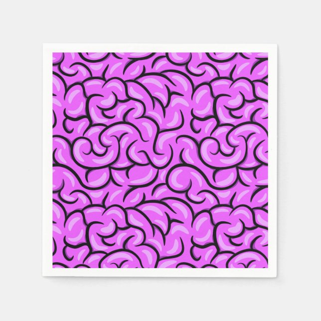Creepy Brain Serviette (Vorderseite)