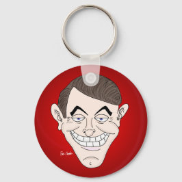 creepy businessman with money ears schlüsselanhänger