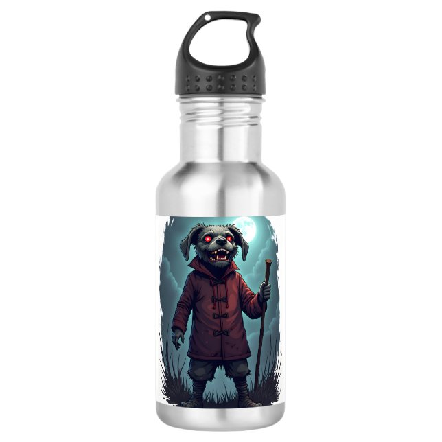 Creepy Cane Corso Edelstahlflasche (Vorderseite)